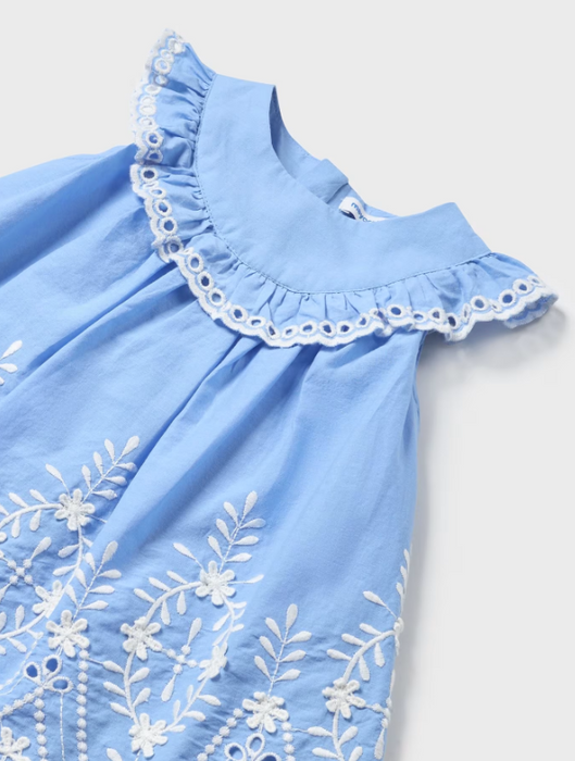 Blue Embroidered Dress | 1915