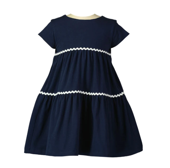 Ric Rac Tiered Jersey Dress