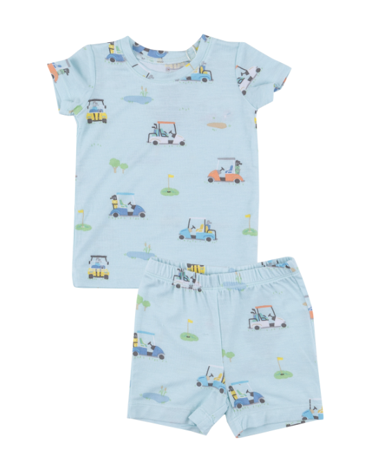 Loungewear Short Set | Blue Golf Carts