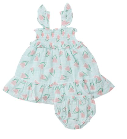Smocked Ruffle Sun Dress | Tulips
