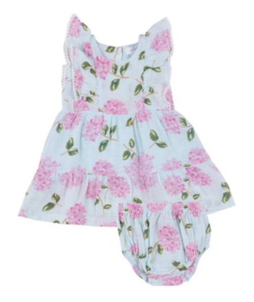 Picot Edged Dress | Hydrangeas