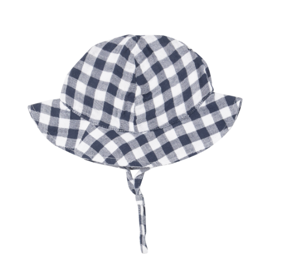 Sunhat | Gingham Navy