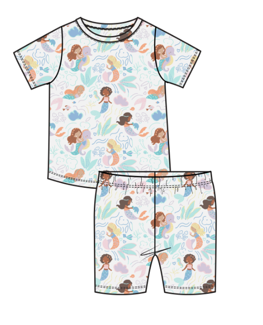 Loungewear Short Set | Magical Mermaids