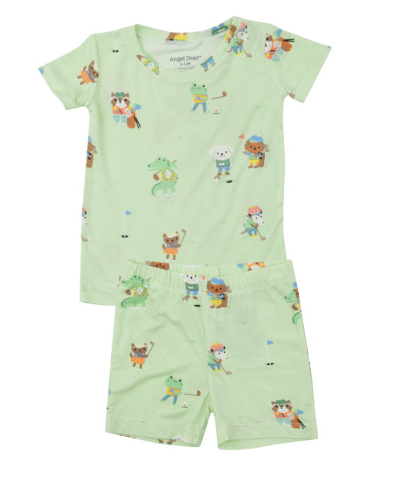 Loungewear Short Set | Golfing Animals