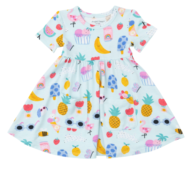 Twirly Short Sleeve Dress | Ice Cream Giggles