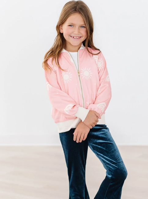 Soft Pink Sun Satin Jacket