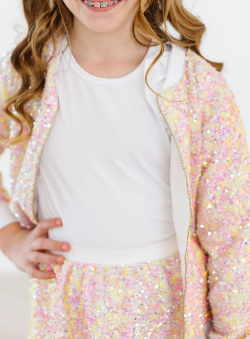 Spring Rainbow Sequin Jacket