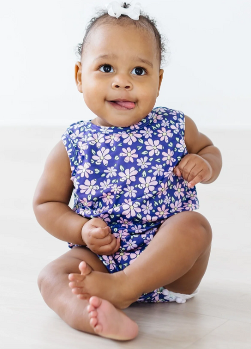 Botanical Beauty Pom Pom Romper