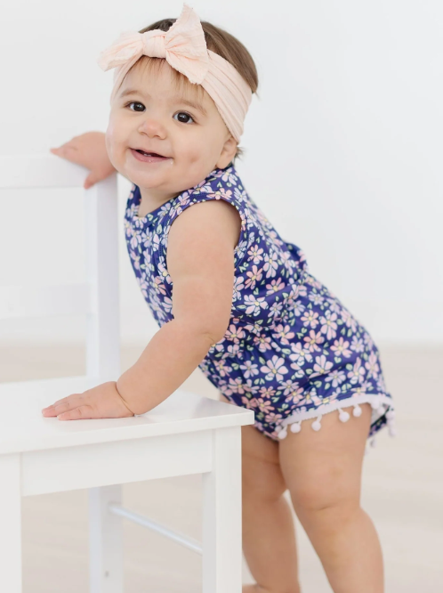Botanical Beauty Pom Pom Romper