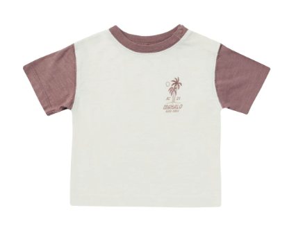 Contrast Short Sleeve Tee | Mahalo