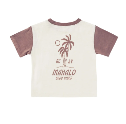 Contrast Short Sleeve Tee | Mahalo