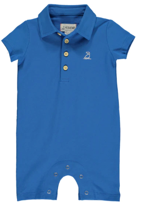 Drift Polo Romper | Royal Blue