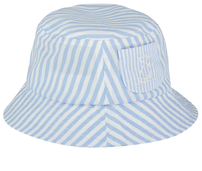 Fisherman Woven Hat | Blue Stripe