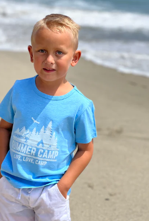 Falmouth Summer Camp Tee | Blue