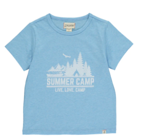 Falmouth Summer Camp Tee | Blue