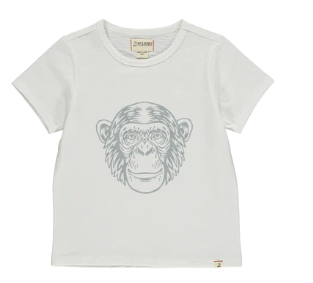 Falmouth Chimpanzee Tee | White