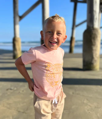 Falmouth Leopard Tee | Orange