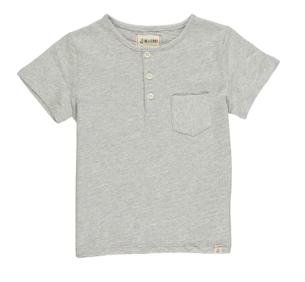 Dodger Ribbed Henley | Grey