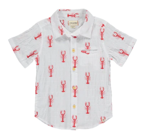 Lobster Print Shirt | White
