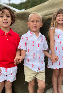 Lobster Print Shirt | White