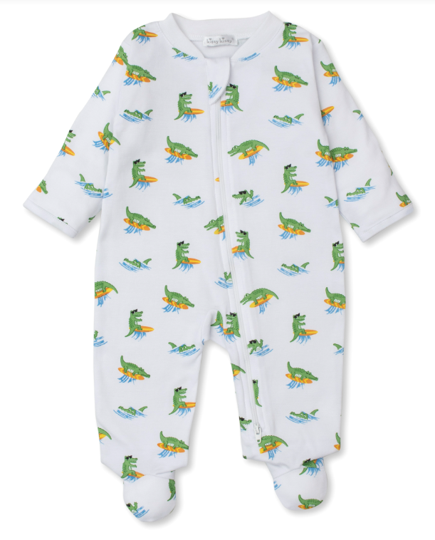 Crocodile Caper Footie w/Zipper