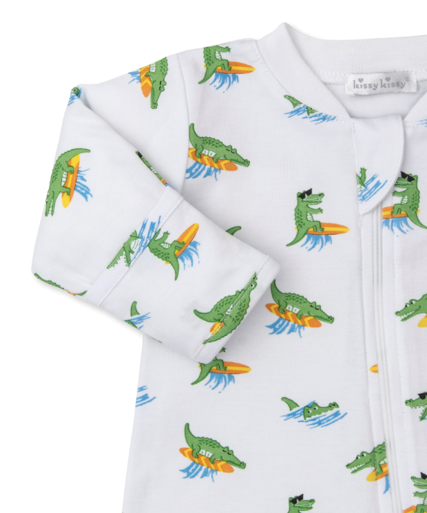 Crocodile Caper Footie w/Zipper