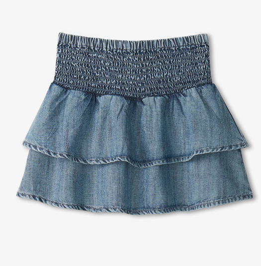 Tencel Smocked Skirt