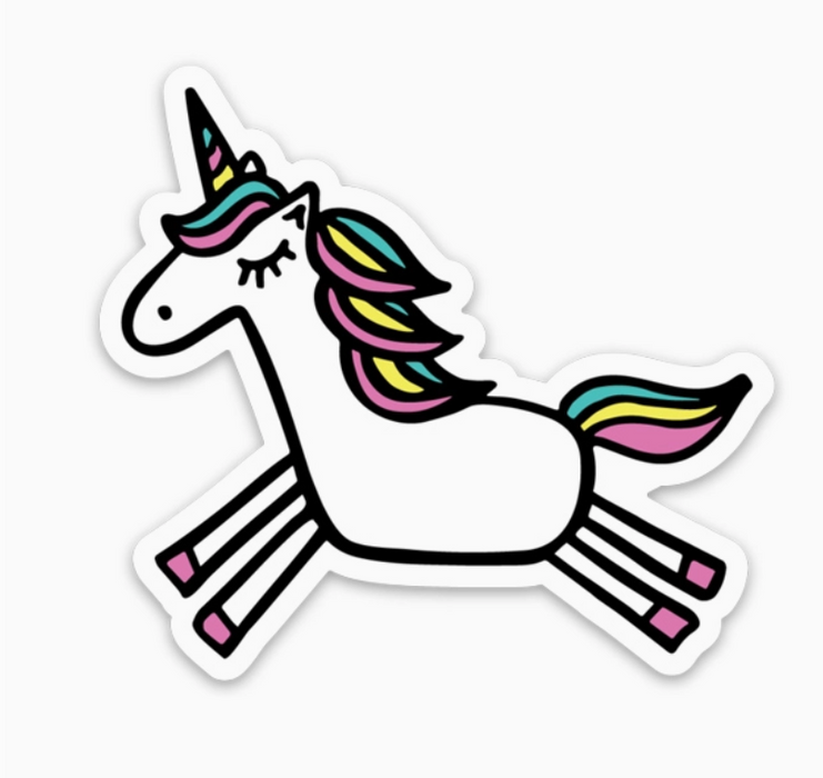 Magical Birthday Unicorn Card w/Sticker