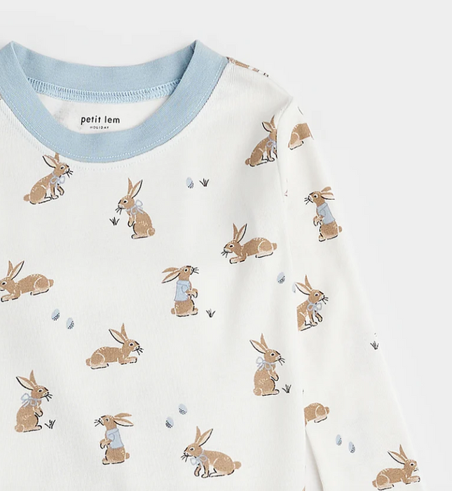 Chocolate Bunnies PJ Set | Off White