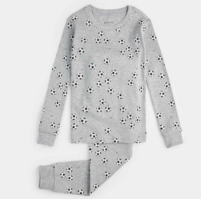 Soccer PJ Set | Heather Grey