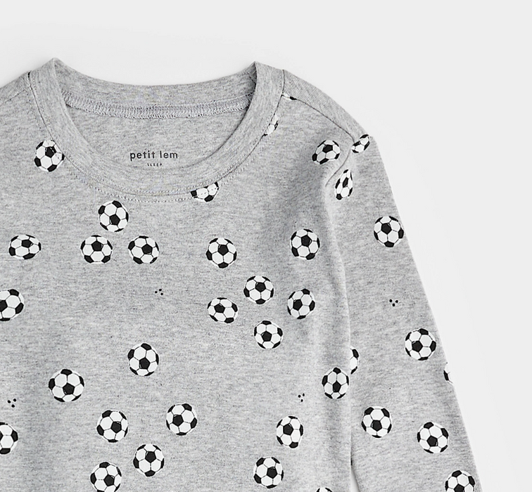 Soccer PJ Set | Heather Grey