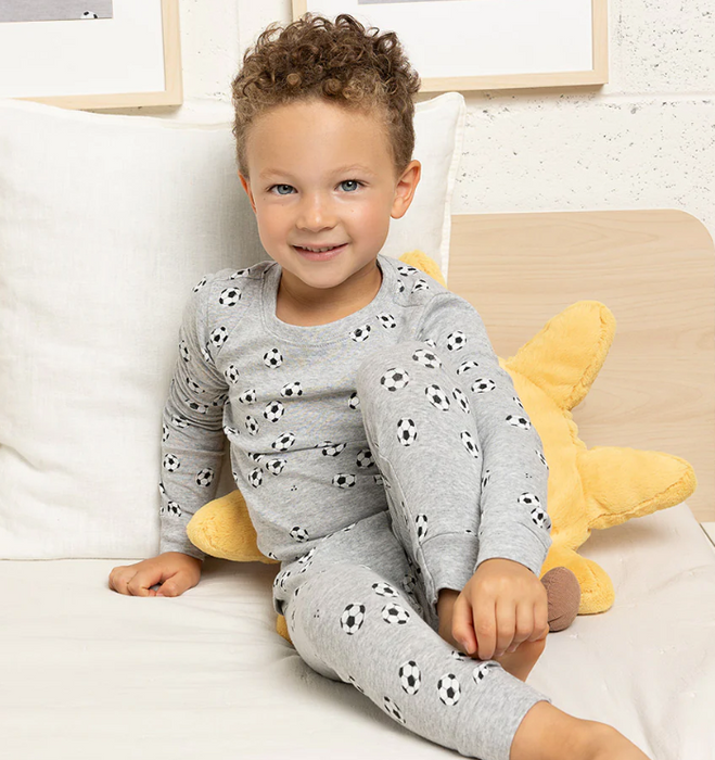 Soccer PJ Set | Heather Grey