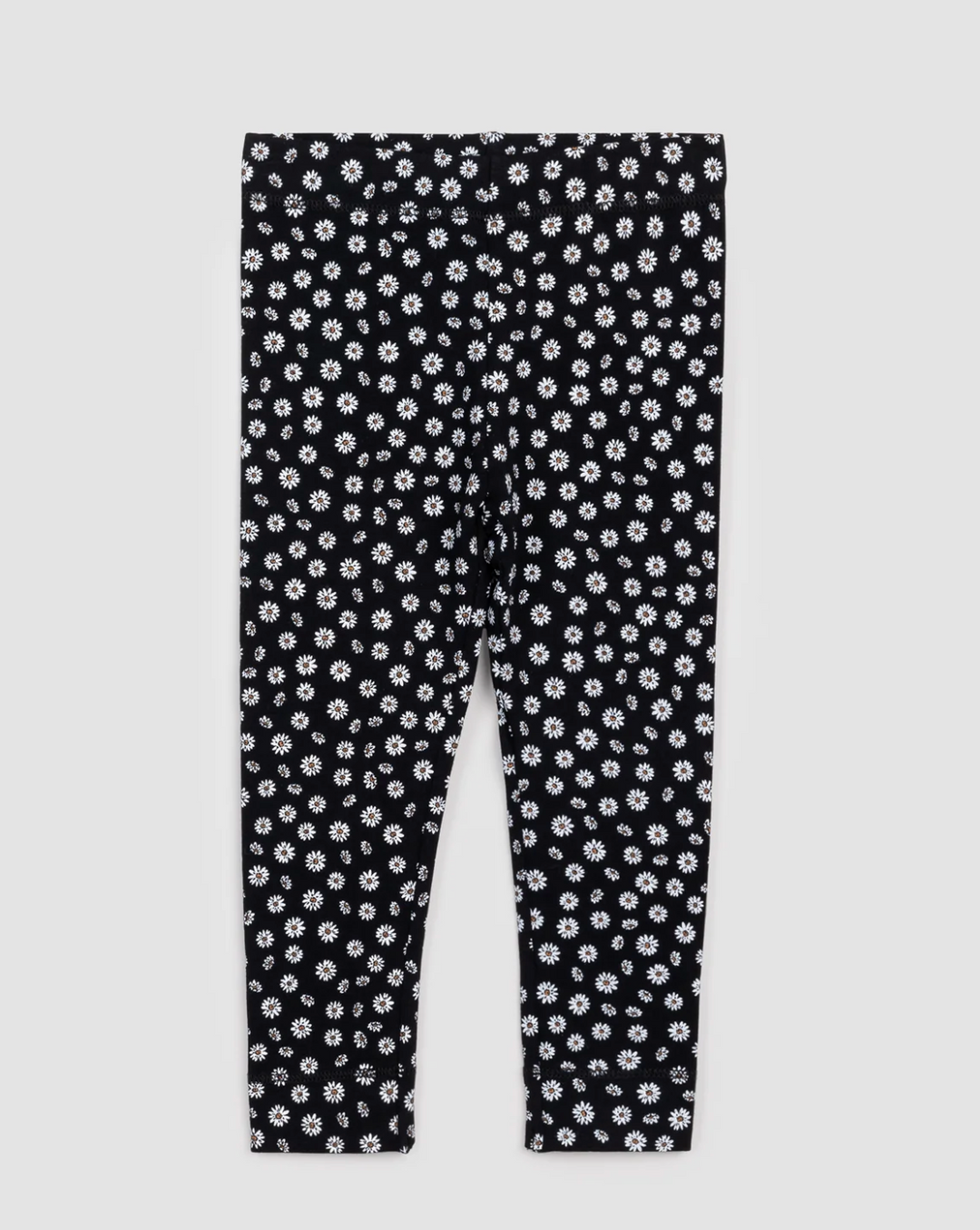 Daisy on Black Leggings