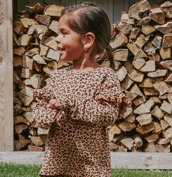 Leopard Long Sleeve Jersey Top