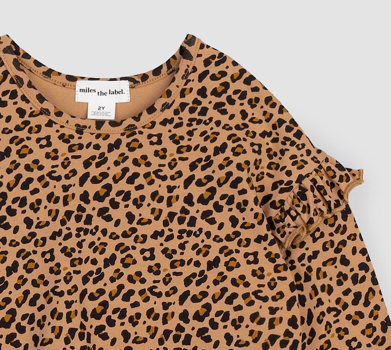 Leopard Long Sleeve Jersey Top