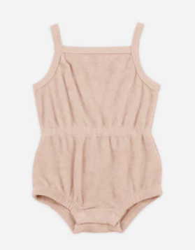 Terry Cinch Romper | Blush