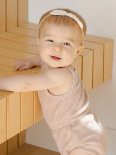Terry Cinch Romper | Blush