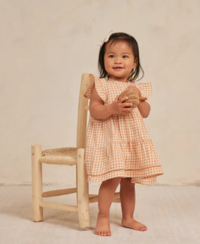 Lily Dress | Melon Gingham