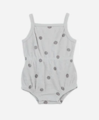 Terry Cinch Romper | Polka Dot