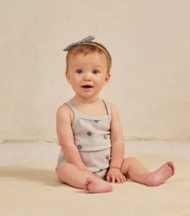 Terry Cinch Romper | Polka Dot