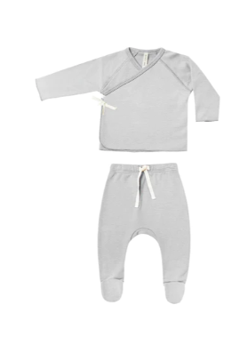 Wrap Top and Pant Set | Cloud