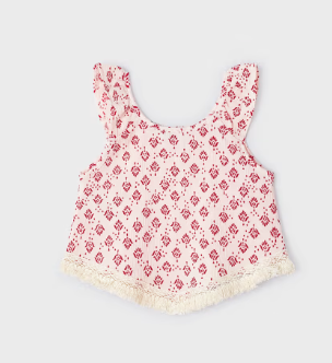 Printed Jacquard Tank Top | 3095