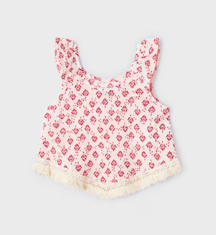 Printed Jacquard Tank Top | 3095