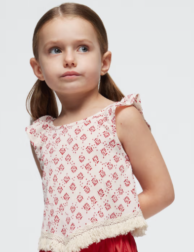 Printed Jacquard Tank Top | 3095