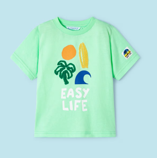 Green Easy Life T Shirt | 3007