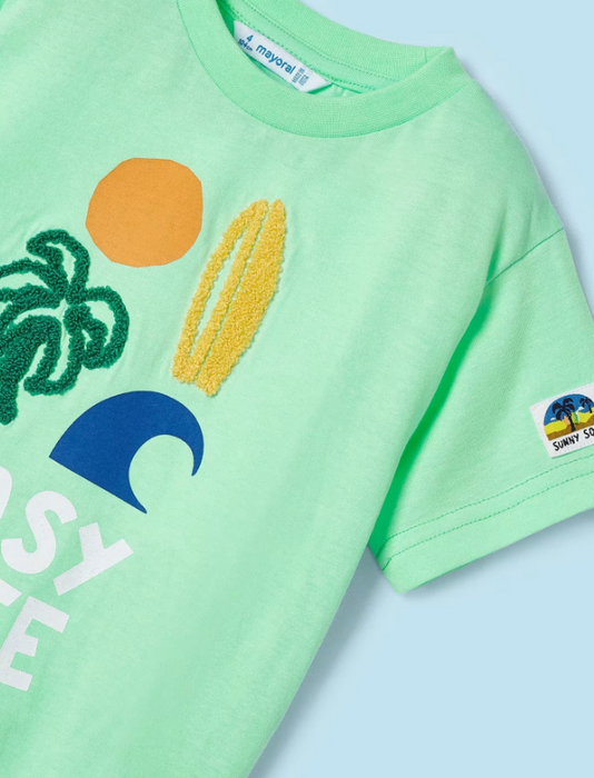 Green Easy Life T Shirt | 3007