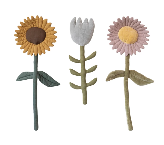 Mauve Daisy Velvet Wall Flower