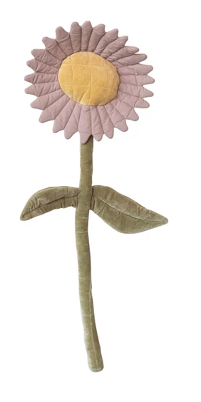 Mauve Daisy Velvet Wall Flower