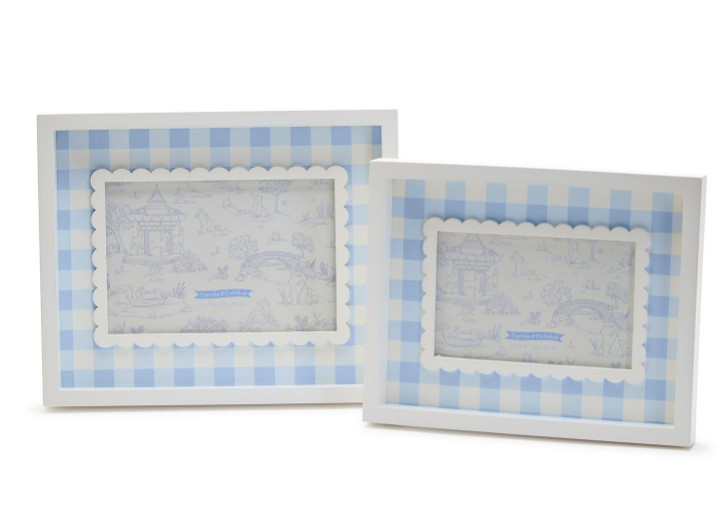 5x7 Blue Gingham Frame