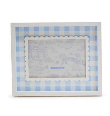 5x7 Blue Gingham Frame